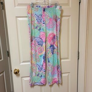 Lilly Pulitzer Multicolor Wide Leg Pants Large
